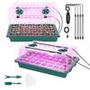 80 Cell Tray with Grow Lights and Heat Mat,Seed Growing Tray, Germination & Plant Propagation Station for Indoor Plants