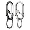 Stainless Steel Keychain Bottle Opener Utility Tool Key Pendants Metal Texture for Outdoor Activity and Daily Use
