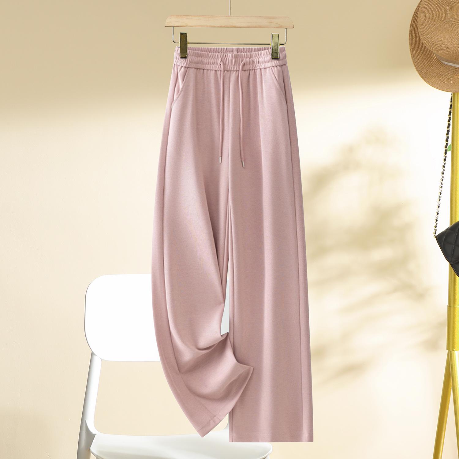 

Women s High-Waisted Wide-Leg Pants - 2025 Spring/Autumn Collection: Slimming, Loose, Petite Fit, Straight-Leg Trousers 32 (145-155 lbs) фіолетовий