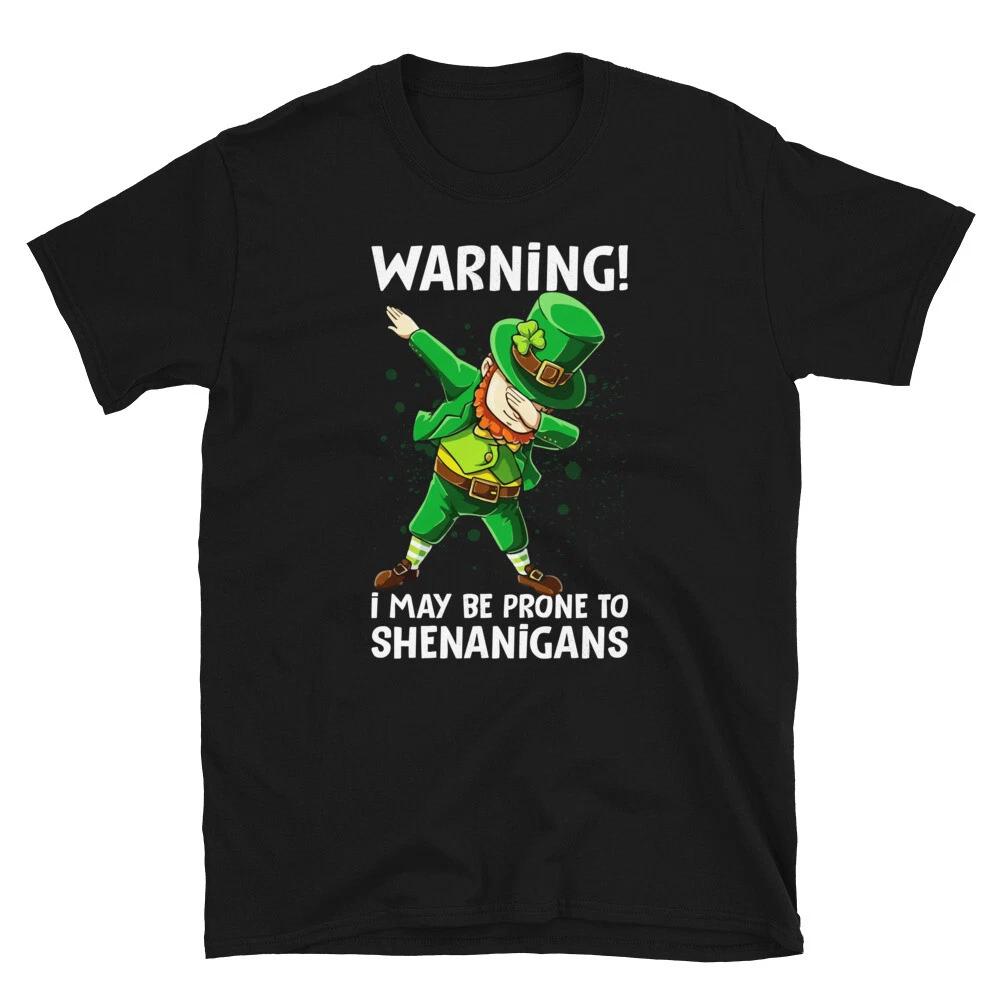Dabbing Leprechaun Shenanigans Funny Irish T-Shirt XL