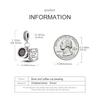 925 Silver Book Coffee Cup Charms Bead CZ Zircon Butterfly Dangle Fit Original Bracelet DIY Women Jewelry