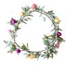 With Green Leaves Easter Egg Garland Plastic Faux Hanging Garland Spring Vine Garland  Office Party