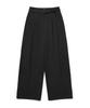 COVERNAT WOMAN Double-Pleated Belted Wide Pants Charcoal