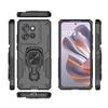 For Motorola Edge 50 Neo 5G Phone Case WANLONFENG PC TPU Back Cover Kickstand with Tempered Glass