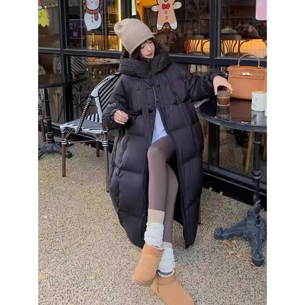 New cotton-padded women's medium and long Korean version large size loose and thickened fashion, cotton-padded long cotton-padded jacket