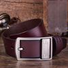 Men'S Leather Pin Buckle Belt Men'S Antique Belt Casual Pure Cowhide Jeans Belt