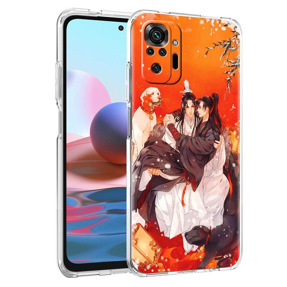 Grandmaster Mo Dao Zu Shi Anime Luxury Phone Case For Xiaomi Redmi Note 11 10 9S 9 8 Pro 7 8T 9C 9A 8A K40 Pro+ Soft Clear Cover