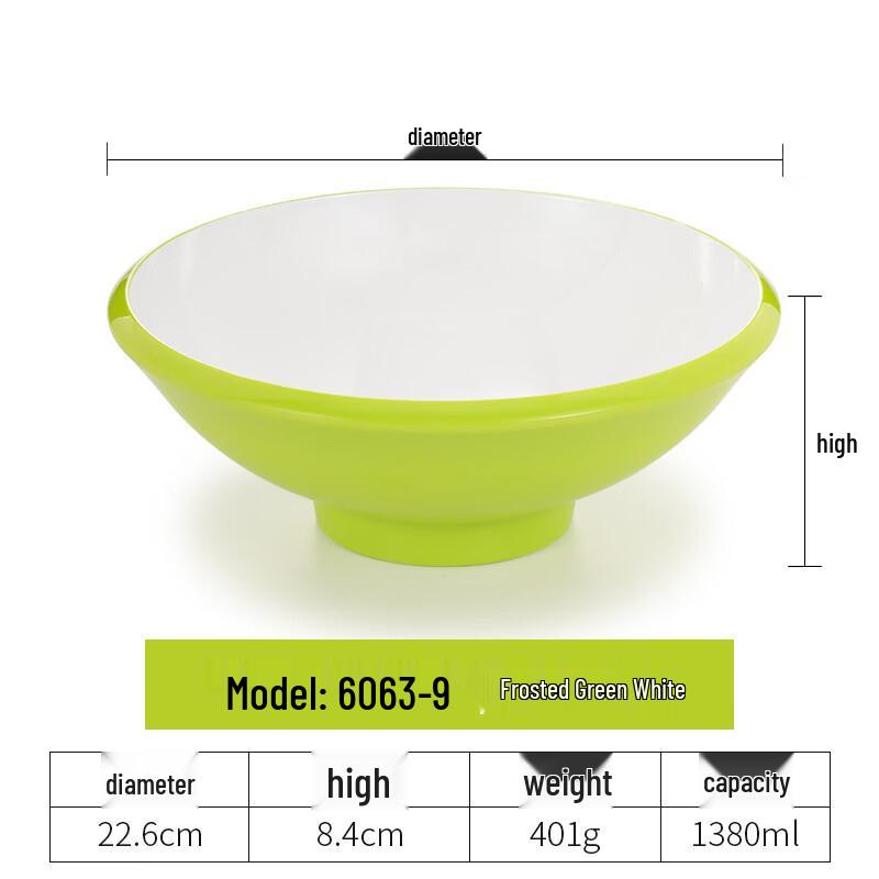 Nordic Style Square Melamine Noodle Bowl