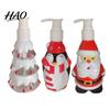 Santa Claus Empty Bottle 350ML Christmas Soap Dispenser, Tree Penguin Shape Refillable Bottle, Plastic Pump for Hand Soap, Lotion