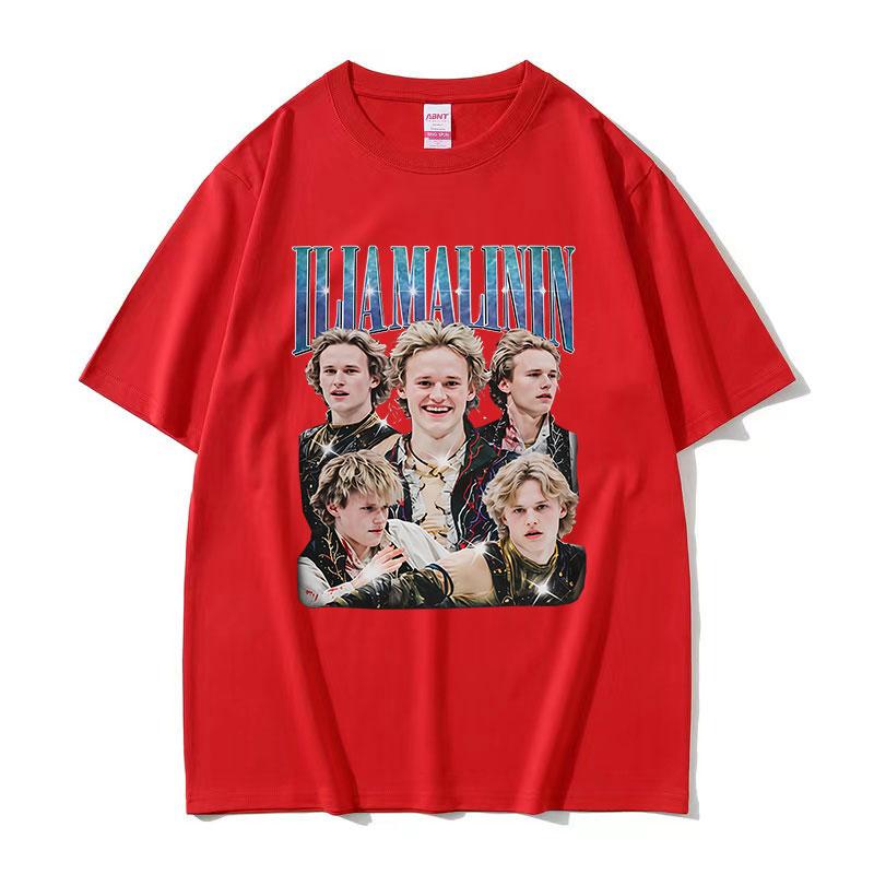 Ilia Malinin Fans Gift Graphic T Shirts Unisexs Fashion High Quality Cotton Tshirt Y2k Unisex Vintage Oversized Tshirt Streetwear