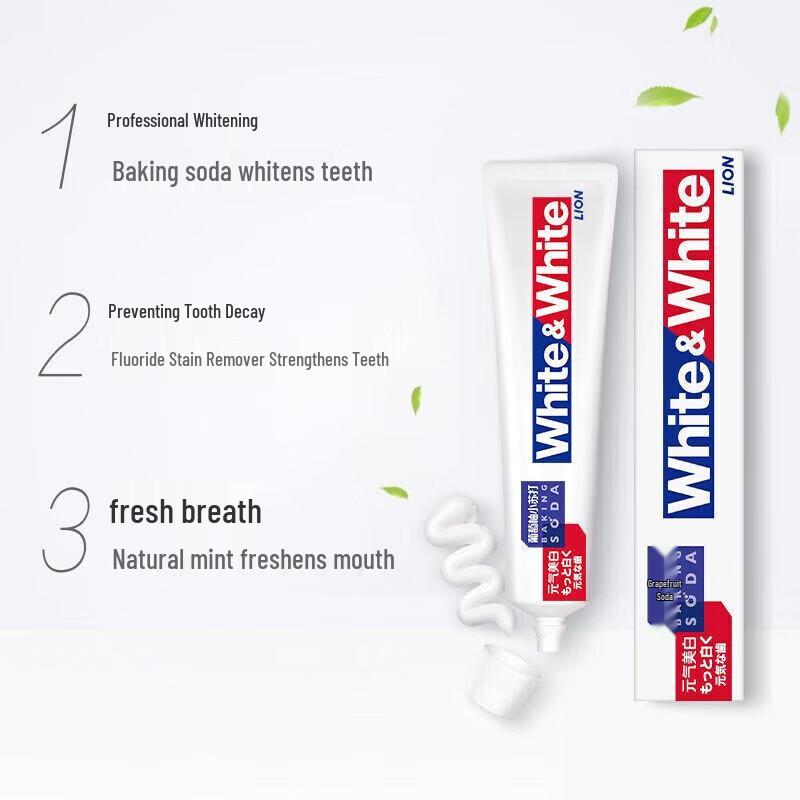 LION Whitewhite Whitening Toothpaste, 3-Pack