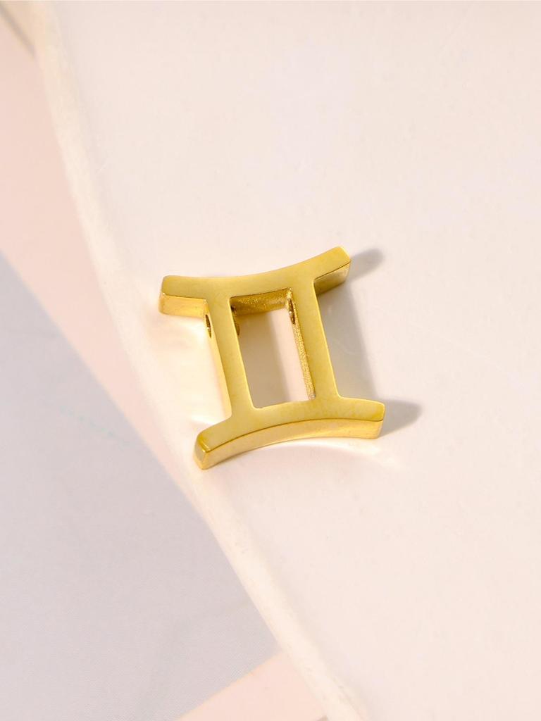 Twelve Constellations Stainless Steel Necklace Charm Set