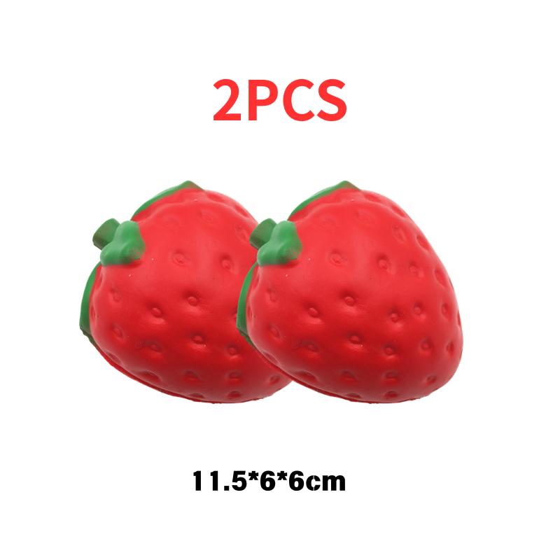 Super Jumbo Strawberry Squishy Cream Scented Slow Rising Non-Toxic Anti-Anxiety Squeeze Venting Toy for Kids Adults