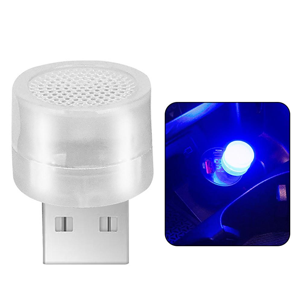 Car Mini USB LED Ambient Light Decorative Atmosphere Lamps for Interior Environment Auto PC Computer Portable Light Plug Play