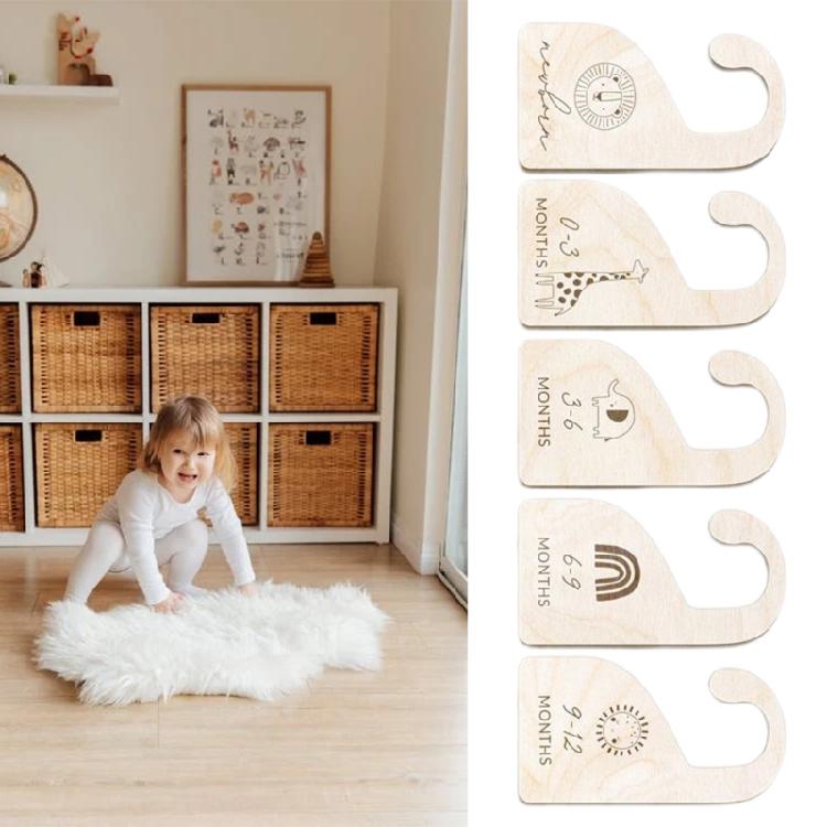Cute Baby Closet Dividers By Month Nursery Closet Organizer Kids 0-12 Months