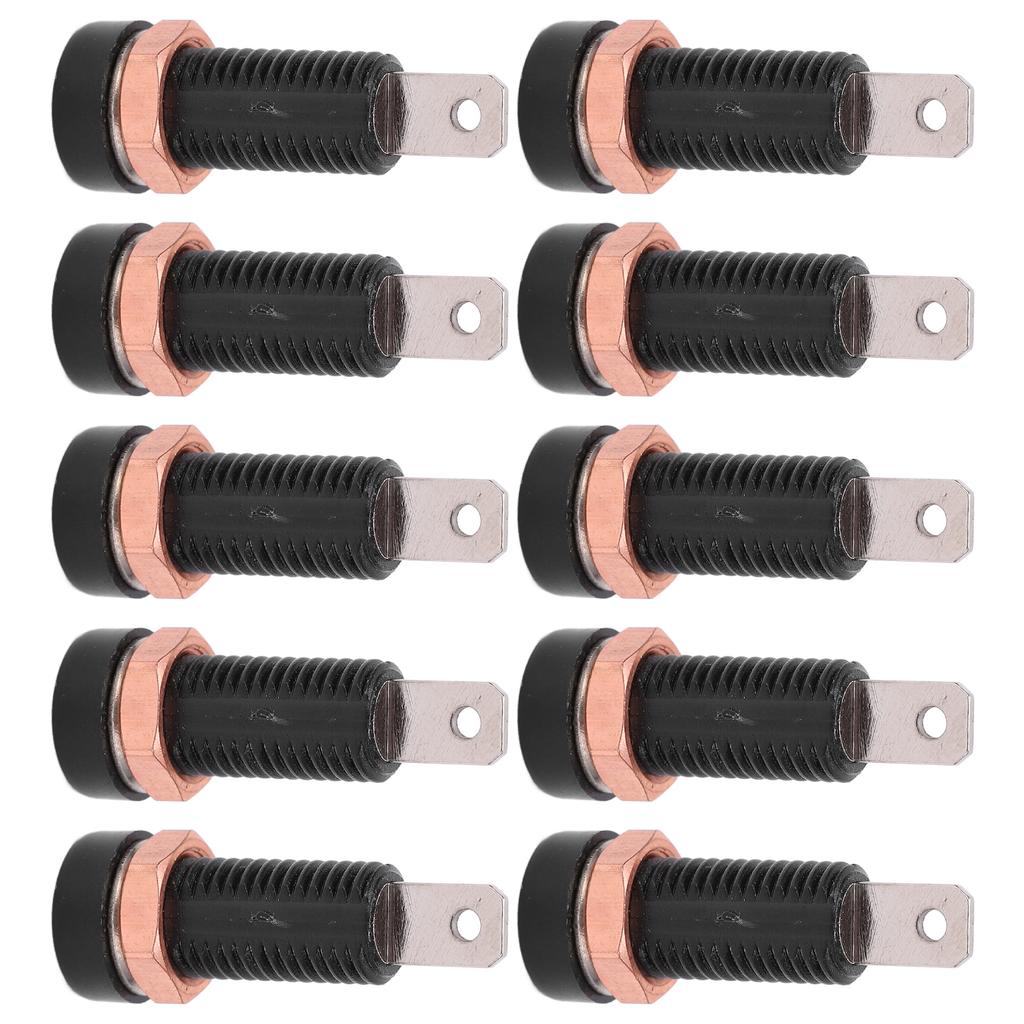 10pcs 4mm Banana Jack Socket Mount Binding Post Connector Adapter Panel for Electronic Instrument