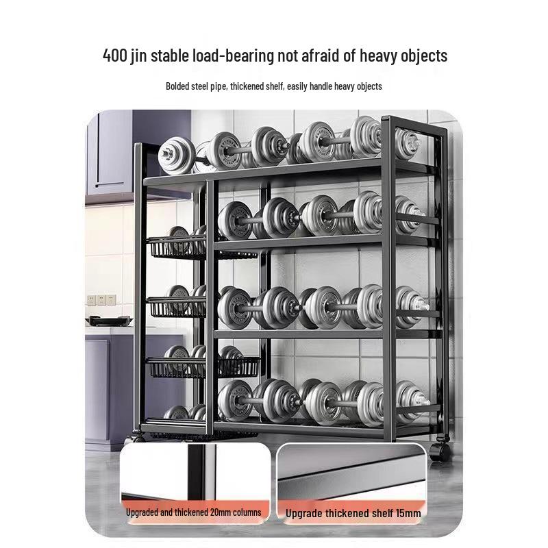 Extra dicker mehrschichtiger Stand-Küchenlagerregal für Mikrowellenherd