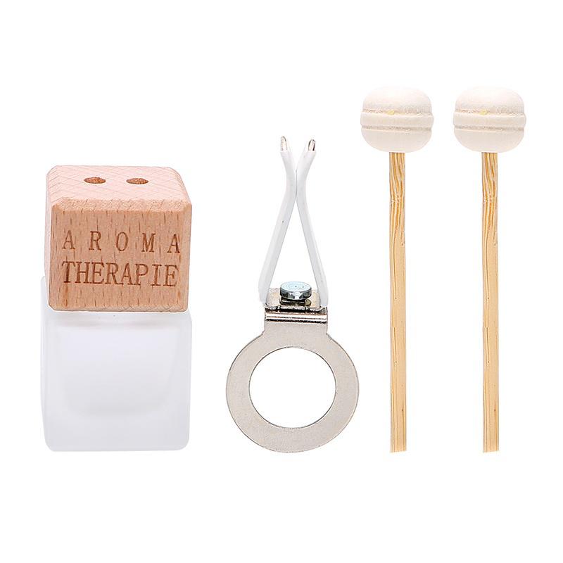 Auto-Lufterfrischer zum Aufhängen, Glasflasche für ätherische Öle, Auto-Parfümflasche, Kristall, Auto-Styling