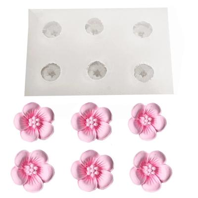 Sugarcraft Cherry Blossom Flower Silicone Mold Fondant Mold Cake Decorating Tools Chocolate Gumpaste Mold Kitchen Baking Tool