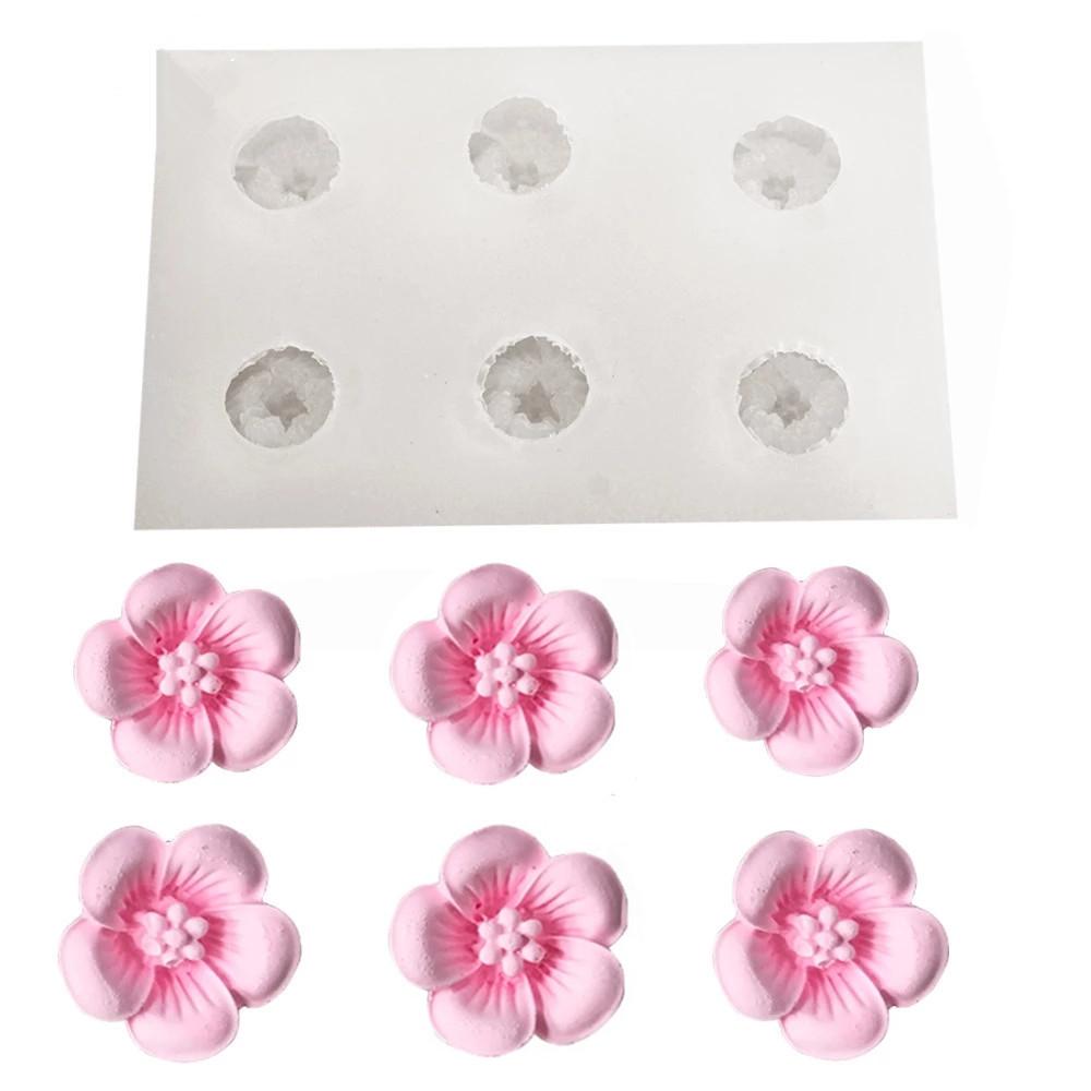 Sugarcraft Cherry Blossom Flower Silicone Mold Fondant Mold Cake Decorating Tools Chocolate Gumpaste Mold Kitchen Baking Tool