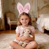 Plush Easter Headpiece Non-slip Bunny Head Wear Creative Rabbit Ear Hair Hoop  Costume Party