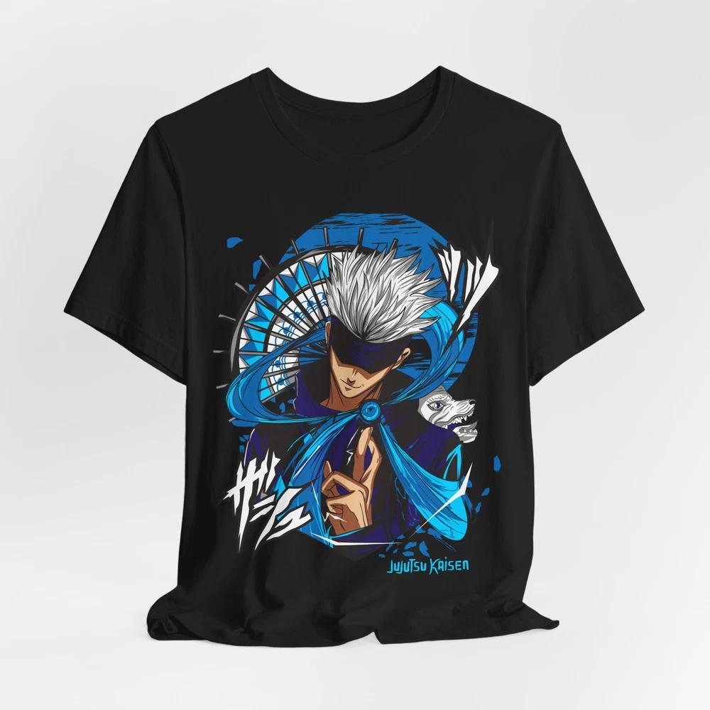 Satoru Gojo Anime Graphic Tee - Unisex Shirt, Manga Character Top, Japanese XXXL