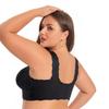 Large Size Front Clasp No-padded Thin Underwear Beautiful Back Seamless Large Chest Push-up Bra