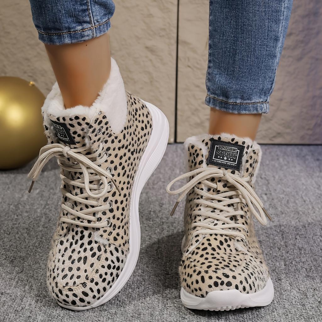 Plus Size Fall/Winter 2025 Booties Women's Round Toe Lace-up Muffin-sole Boots Casual Style Women's Boots