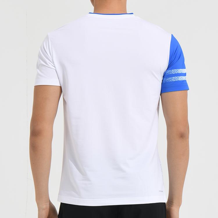Li-Ning Badminton Quick-Dry Training Competition Short-Sleeve T-Shirt Men Tops White AAYS071-1