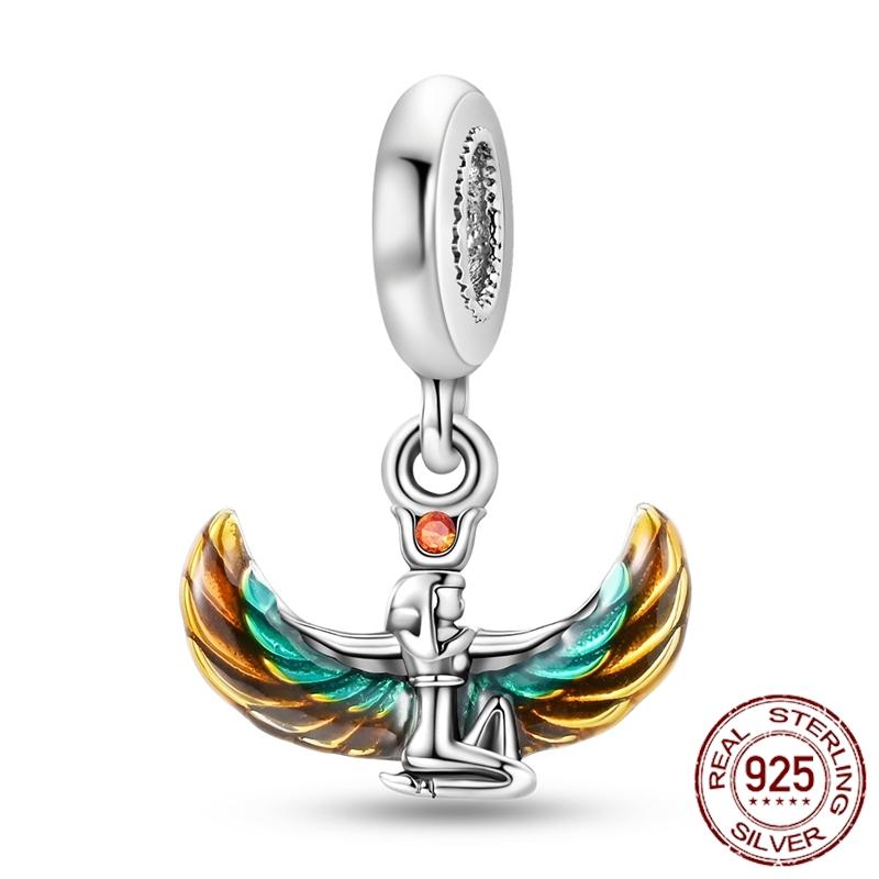 Mula Koppar Blå Resa Flygplan Berlocker Hänge Pärlor Passar Originalpan Armband Smycken För Kvinnor Diy Gåva