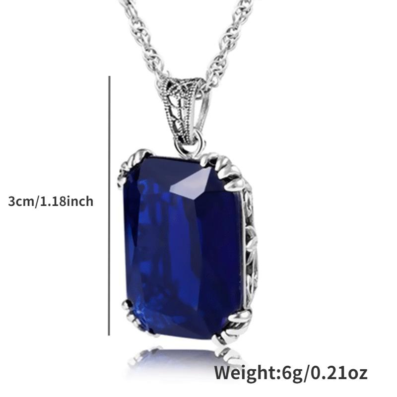 1pcs Necklace And Earrings Set, New Fashion Creative Personality Versatile Earrings Necklace Set, Women Clavicle Chain Crystal Pendant Jewelry Gift