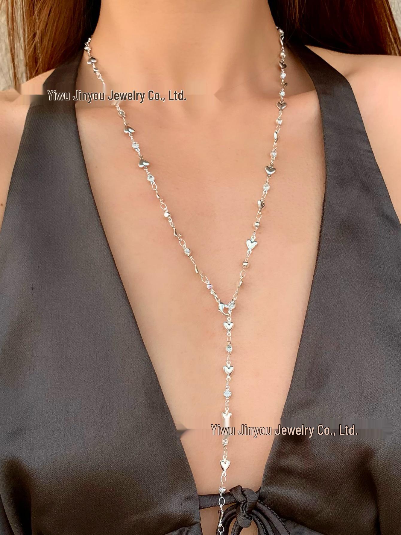 Золотое/Серебряное Y-образное ожерелье для вечеринки