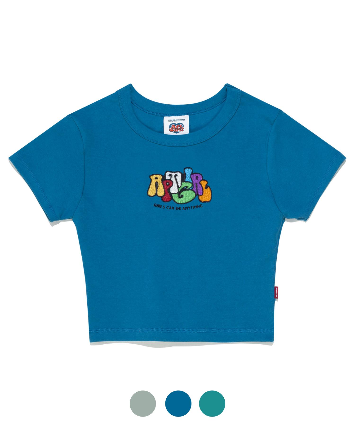 Apartment (W) Toyview Crop Top (3 Color) Blue