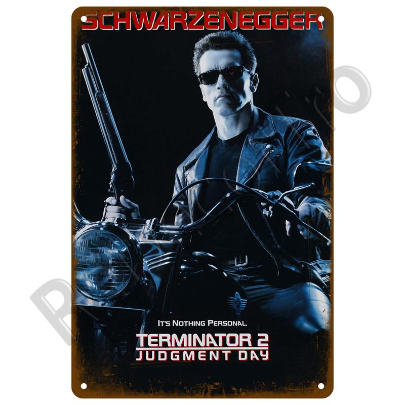 HD Tin Sign Vintage Classic Movie Poster Wall Decor  Retro Iconic Film Metal Poster for Home Theater Man Cave Bar Decor