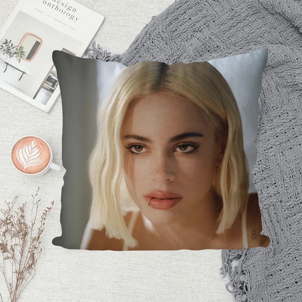 1PC Singer Martina Stoessel TINI Pillow Case Sofa Decorative Home Double-sided Printing Short Plush Cute Cushion Cover