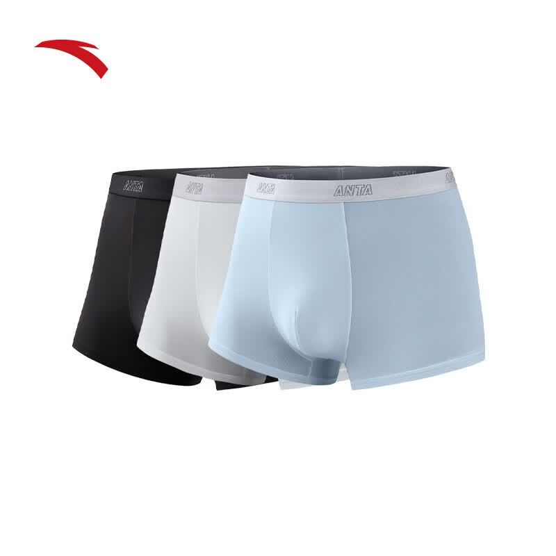Anta Men s 3-Pack Cotton-Feel Boxer Briefs S