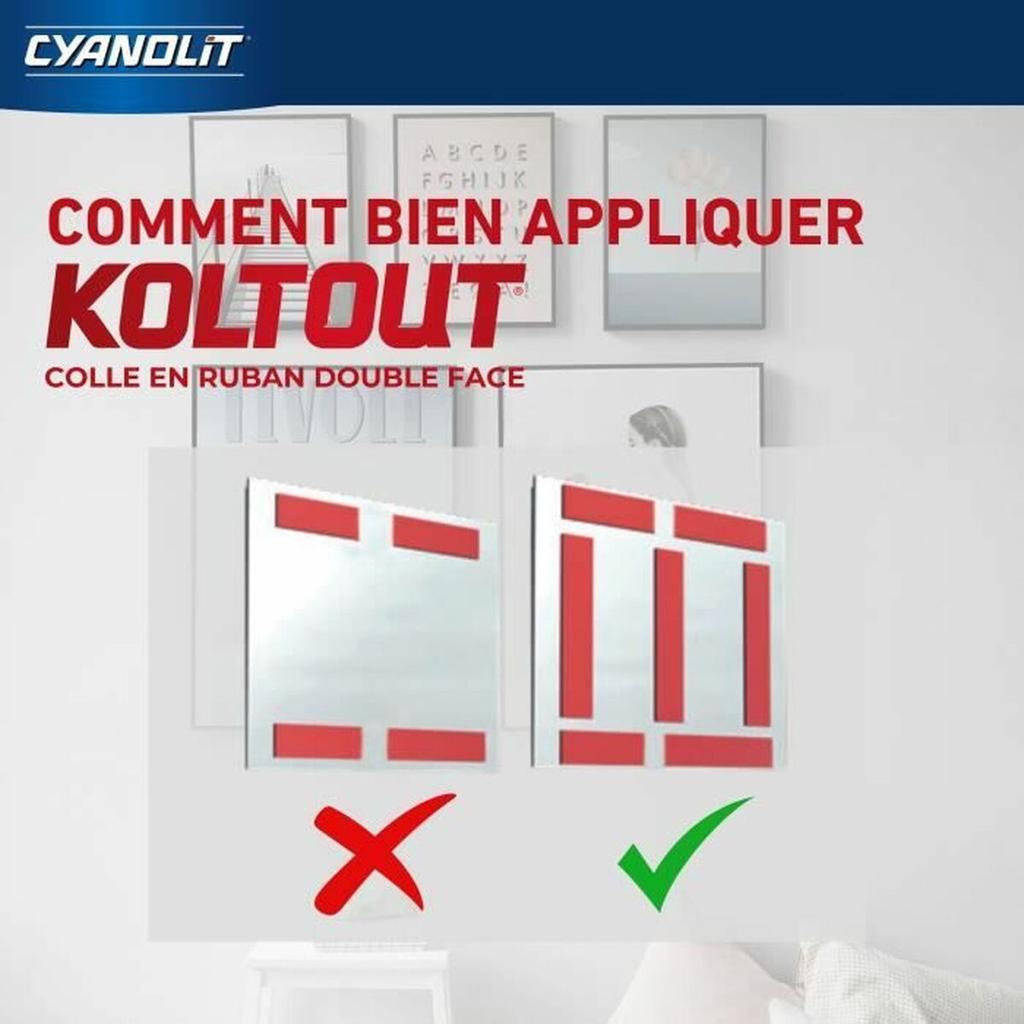 Double Sided Tape Cyanolit 10 m 8 mm