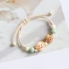 Ethnic Style Artistic Woven Jingdezhen Ceramic Hand Rope Student Children's Bracelet