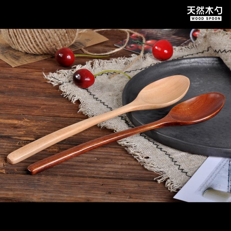 1pc Wooden Spoon Tableware Kitchen Cooking Utensil Tools Soup Tea Spoon Catering Cooking Tool Coffee Soup Teaspoon Honey Spoon