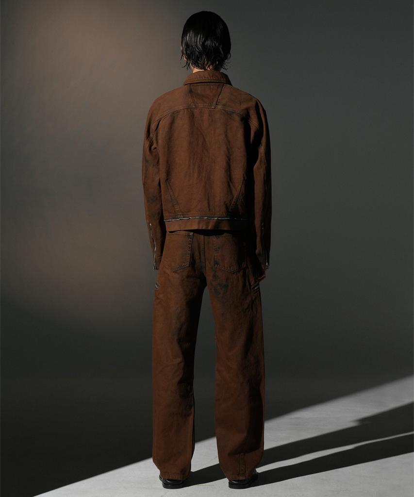 GRAILZ Dart Fit Zipper Denim [Brown]