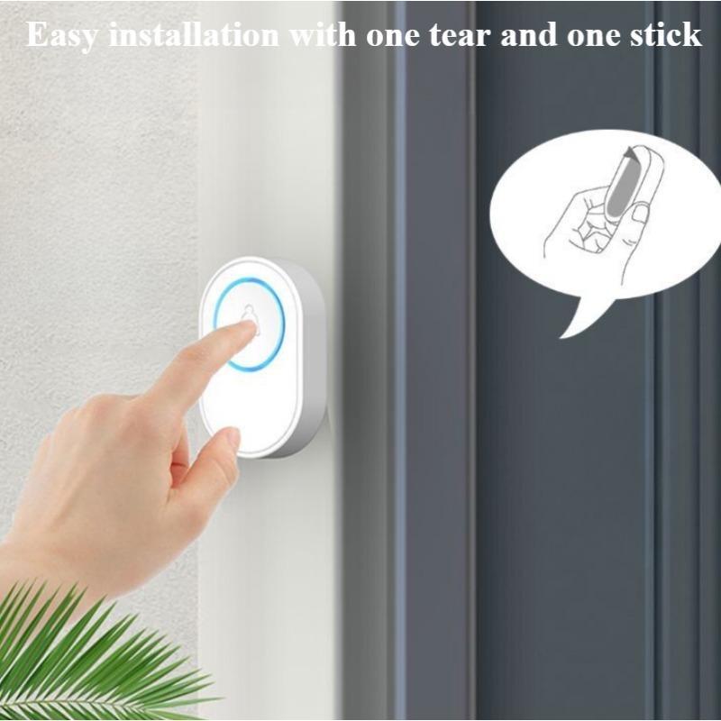 1set Draadloze Muzikale Deurbel, Deuralarm, Multifunctionele Deurbel Voor Thuis, Bedrijf, Magazijn