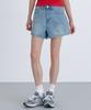 CLO'ET Back Flap Denim Shorts + Washed Blue