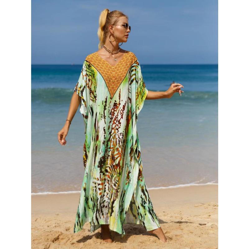 Damskie narzutki plażowe Czeska sukienka plażowa Sukienki w dużych rozmiarach