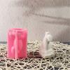 Easy To Clean Silicone Candle Molds Fondant Moulds Squirrel Shape Resin Project Moulds Silicone Texture for Candle
