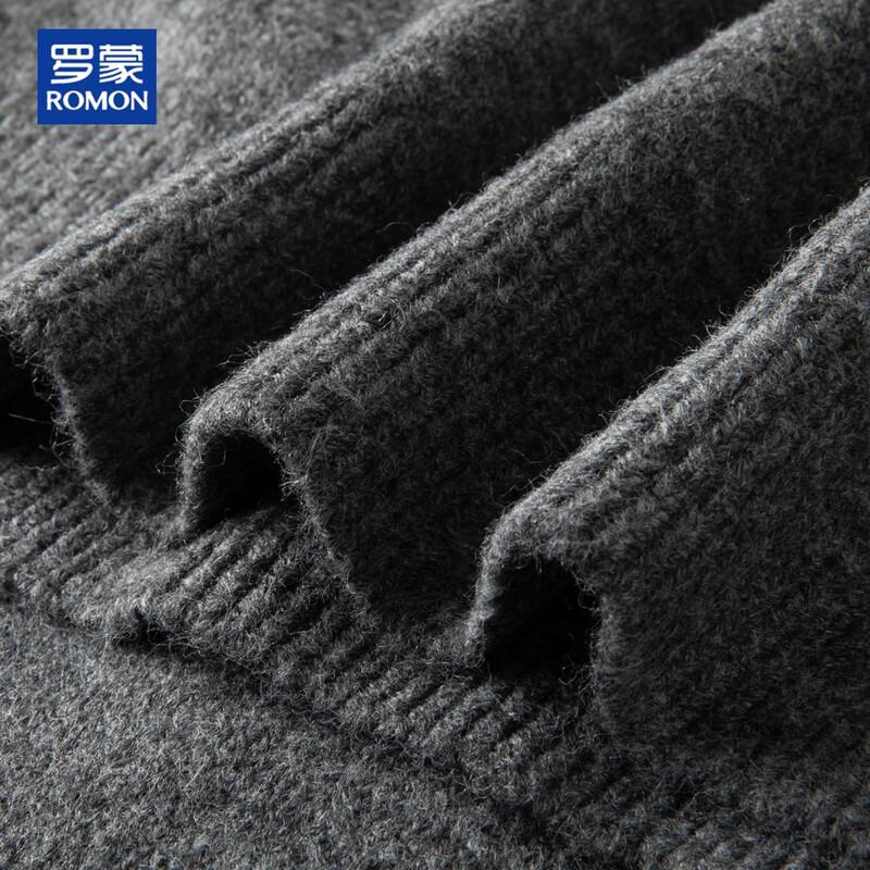 ROMON Men's Button-Placket Knit Polo Sweater