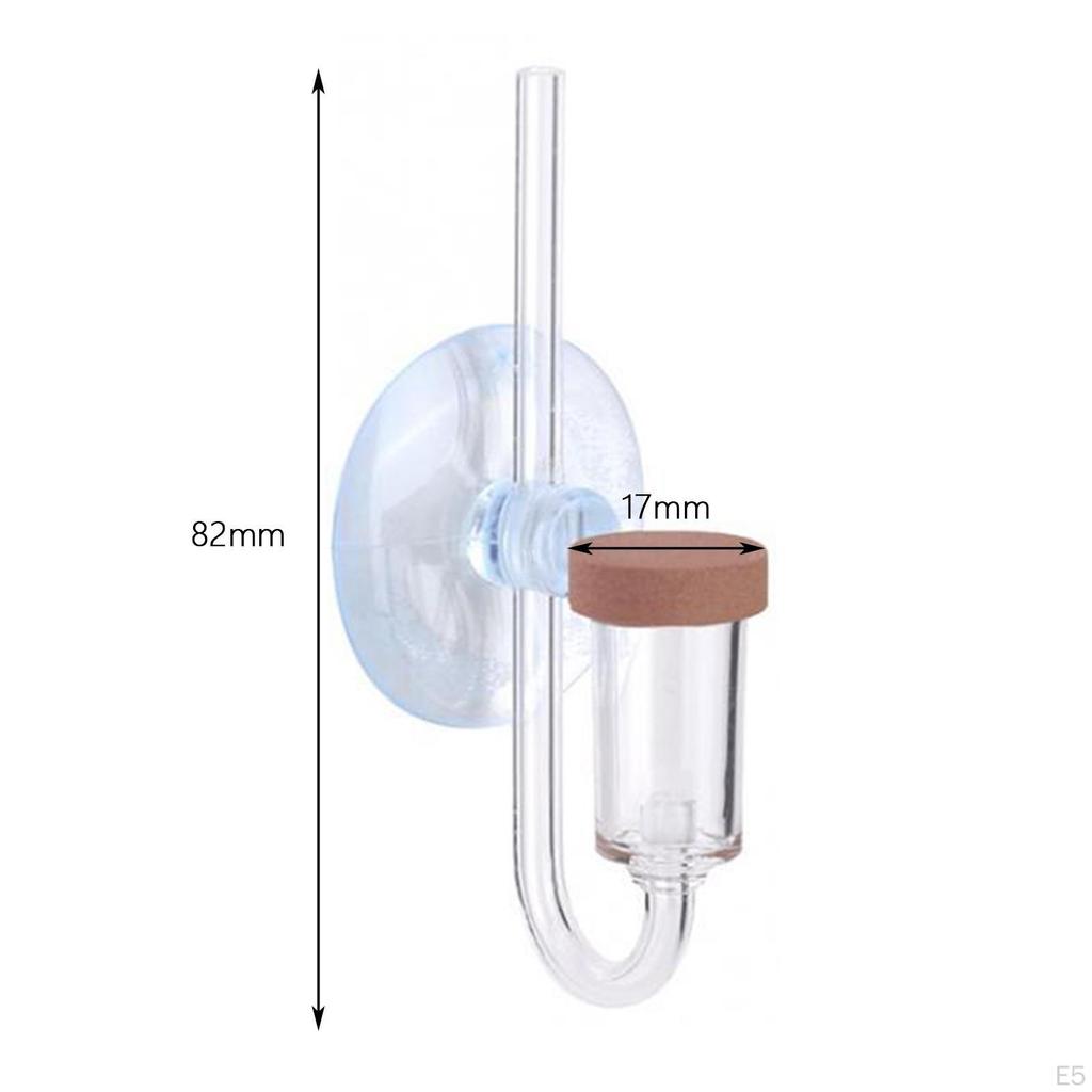 Aquarium Air Diffuser Carbon Dioxide Refiner Clear Small CO2 Bubble Marker for Glass Water