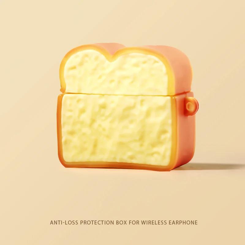 Boîte à pain cookies au chocolat 3D pour AirPods 1 2 3 4 Pro Étui pour écouteurs mignon de dessin animé pour AirPods Pro 2 Housse souple en silicone For AirPods Pro 2