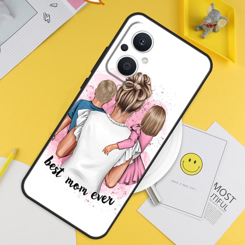 Baby Mom Daughter Girl Son Dad For OPPO Reno 12F 14F 13F 11F 10 11 12 13 14 Pro 7 8 Lite 8T OPPO Find X6 X5 X8 X9 Pro Case