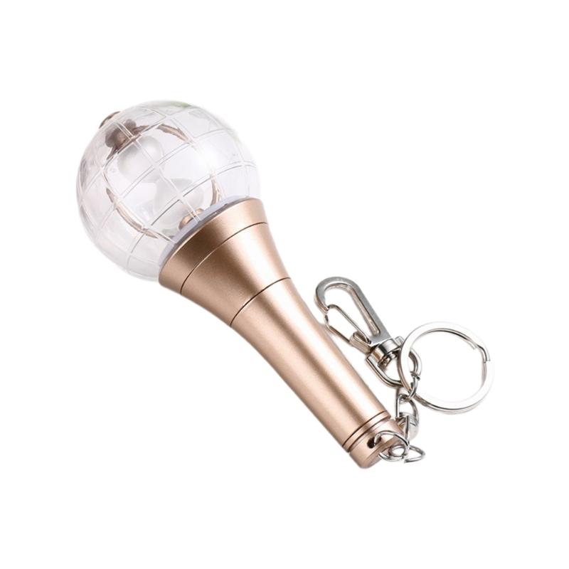 

Small LED Lightstick Keychain Charm for Music Concerts, Colorful Lamp Bulb Pendant Fan Support Accessory Gatherings 1