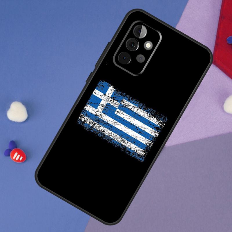 Greece Greek National Flag Case For Samsung Galaxy A13 A16 A26 A36 A56 A06 A55 A35 A15 A54 A34 A14 A53 A12 A22 A32 A52
